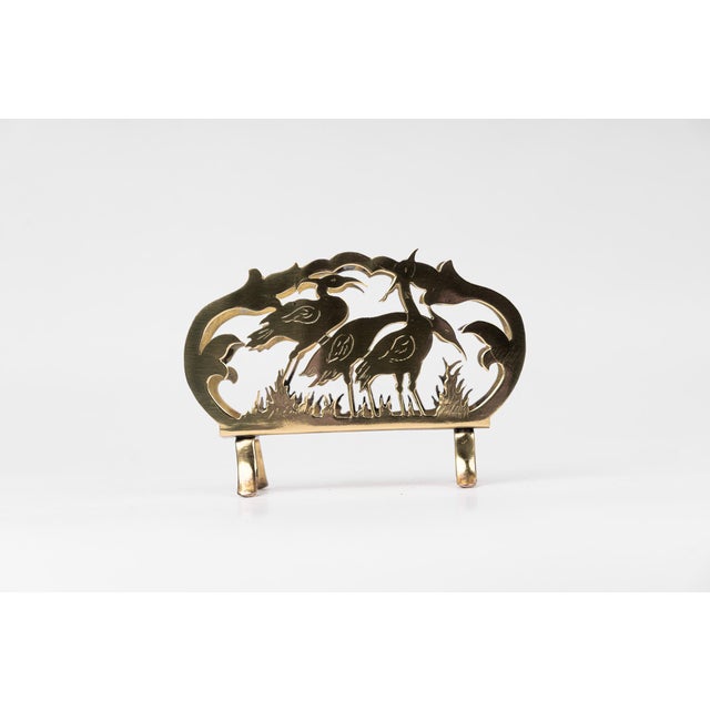 Art Nouveau Brass Napkin Holder, Vienna, Austria, 1910s For Sale - Image 6 of 9