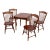Hitchcock Stenciled Maple Table + 4 Chairs For Sale