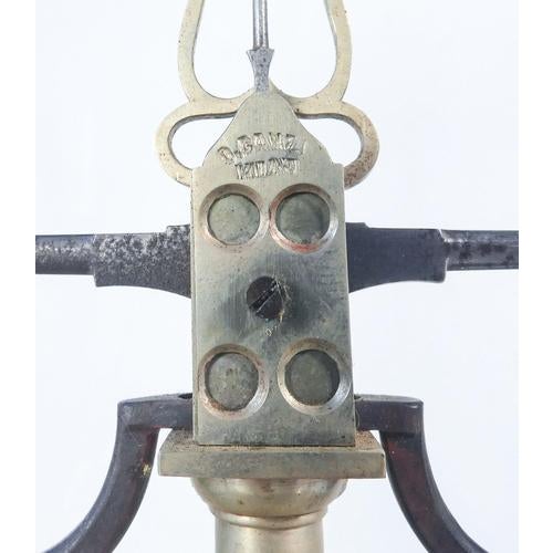 Pharmacy Scale with Wooden and Glass Case and Weights For Sale - Image 16 of 18