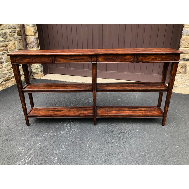 Antique Theodore Alexander Castle Bromwich Narrow Village Console