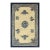1920s White Cream Medallion Geometric Knotted Wool Antique Chinese Peking Carpet Rug For Sale
