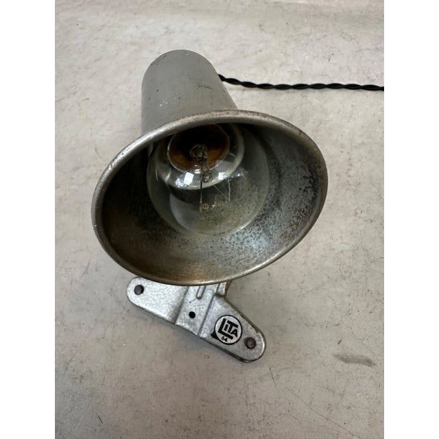 Vintage Industrial Clamp Spotlight from Lita For Sale - Image 11 of 11