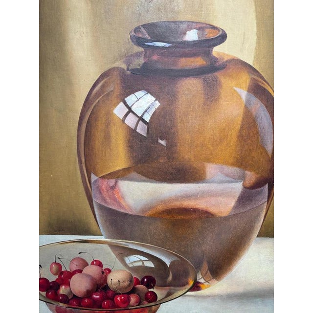 Ugo Celada Da Virgilio, Still Life with Bananas and Cherries, 1959, Oil For Sale - Image 7 of 10