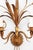 Metal Large Florentine Regency Wall Lamp with Ears of Wheat by Hans Kögl, 1970s For Sale - Image 7 of 9