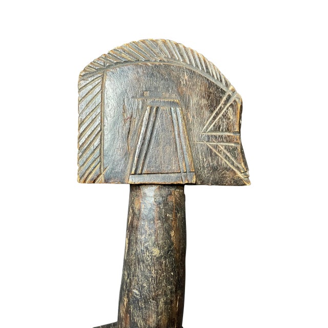 African Abstract Mossi Mounted Biga Figures- A Set of 3 For Sale - Image 4 of 7