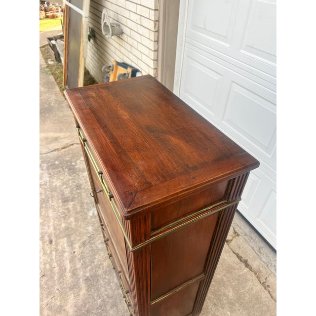 French 19th Century Louis XVI Mahogany Secretaire For Sale - Image 6 of 12