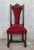 Early 20th Century Spanish Carved Walnut Set of Six Chairs with Red Velvet Seat and Back For Sale - Image 16 of 18