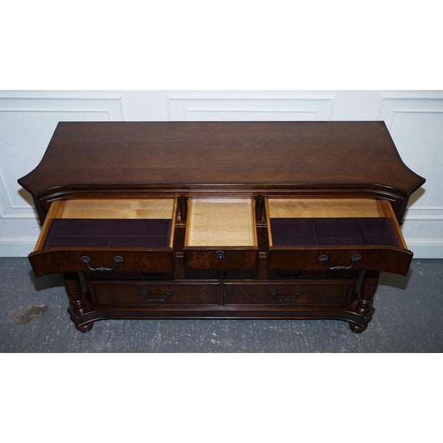 Large American Trinidad Breakfront Dresser from Thomasville For Sale - Image 9 of 17