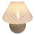 White Vintage Murano Mushroom Table Lamp White Swirl Art Glass Decor For Sale - Image 8 of 12