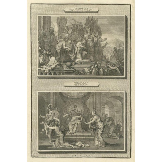 Pieter Mortier, Solomon Anointed King and the Judgment of Solomon, Pieter 1700, Engraving For Sale - Image 12 of 12