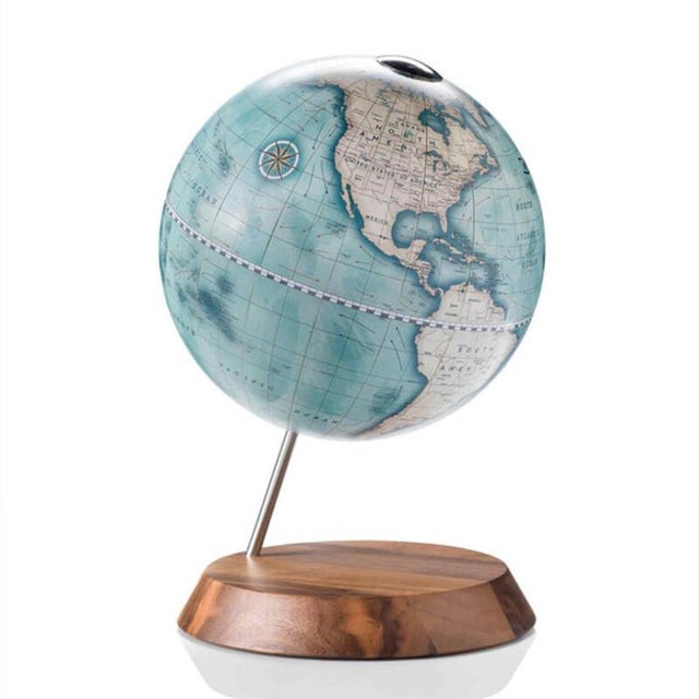 Blue Indigo Bridge Globe by Zoffoli Mappamondi For Sale - Image 8 of 8