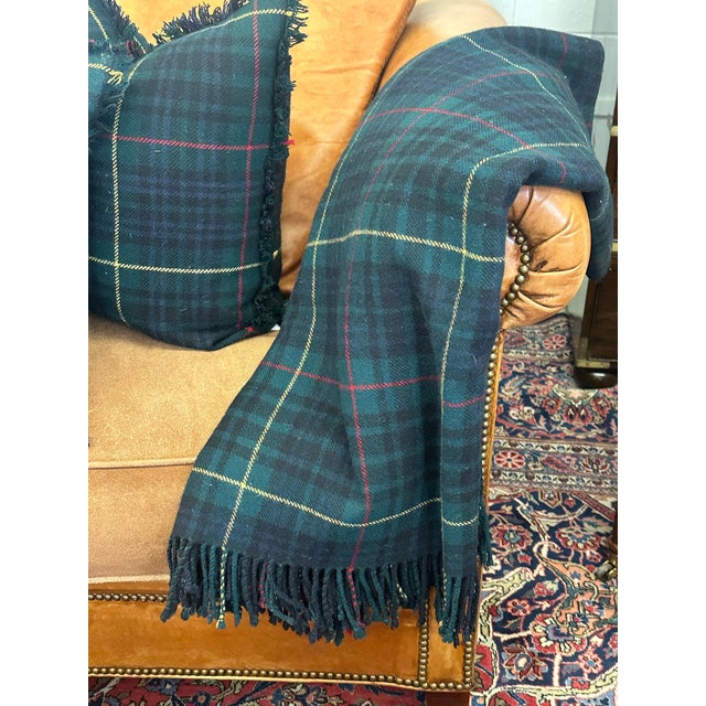 Vintage Ralph Lauren Wool Tartan Throw For Sale - Image 10 of 11