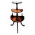 19th-C. Georgian Three-Tier Demilune Mahogany Wine Butler or Plant Stand For Sale