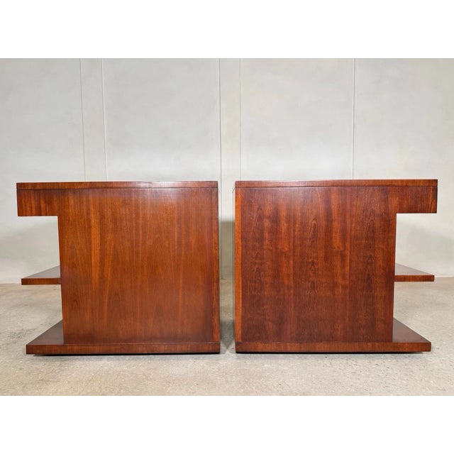 Wood (2) Ralph Lauren Modern Hollywood Night Stands / Side Tables For Sale - Image 7 of 9
