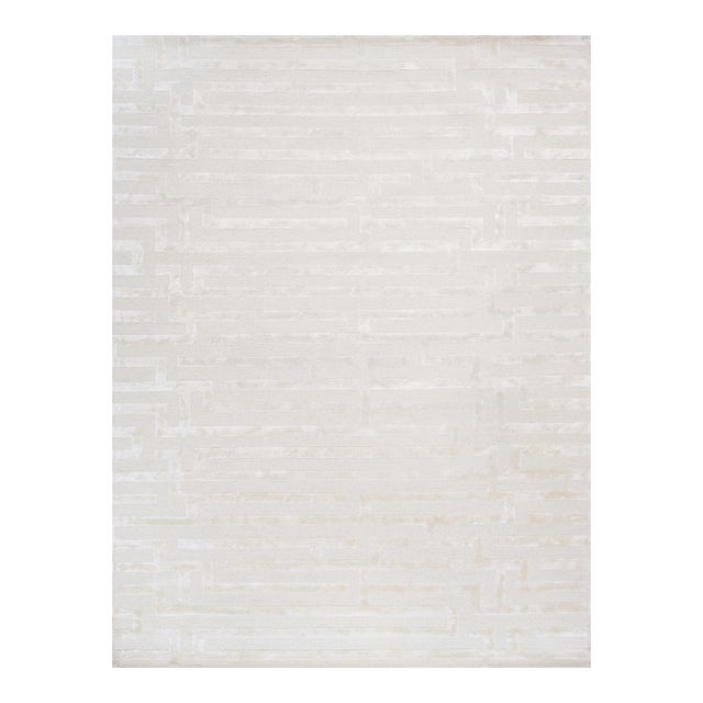 Edgar Hand-Tufted Ivory Area Rug- 8' 9'' X 11' 9'' For Sale