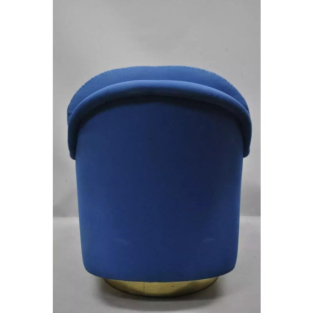 Late 20th Century Milo Baughman Thayer Coggin Mid Century Modern Swivel Tilt Club Lounge Chair For Sale - Image 9 of 12