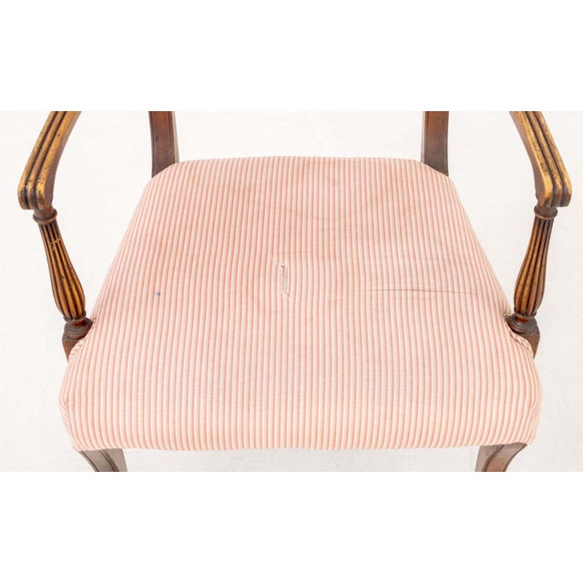 Regency Style Mahogany Armchairs, Pair For Sale In New York - Image 6 of 8