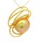 Early 21st Century 18mm Golden South Sea Pearl Diamond 18k Yellow Gold Orbital Pendant Chain For Sale - Image 5 of 7