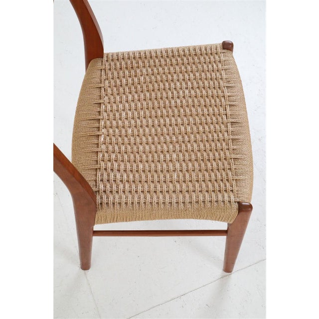 Danish GS60 Chairs in Teak and Paper Cord by Arne Wahl Iversen for Glyngøre Stolefabrik, 1970s, Set of 6 For Sale - Image 16 of 18