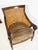 Wood English Regency Style Library Bergere in Mahogany and Cane For Sale - Image 7 of 8