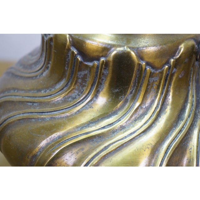 Vintage Brass Hollywood Regency Baluster Oil Lantern Table Lamp For Sale - Image 14 of 14