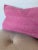 Contemporary FirmaMenta Fuchsia Pink Herringbone Wool Lumbar Pillow For Sale - Image 4 of 6