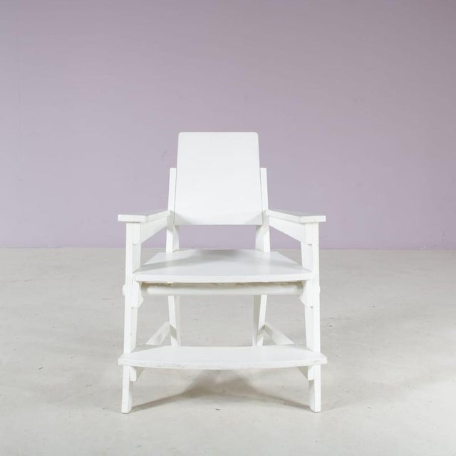 A lovely children’s chair in Amsterdam School style, manufactured in the Netherlands in the 1930s. This charming find is...