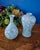 Ceramic 1970’s Thousand Crane Celadon Vases Set of 2 For Sale - Image 7 of 18