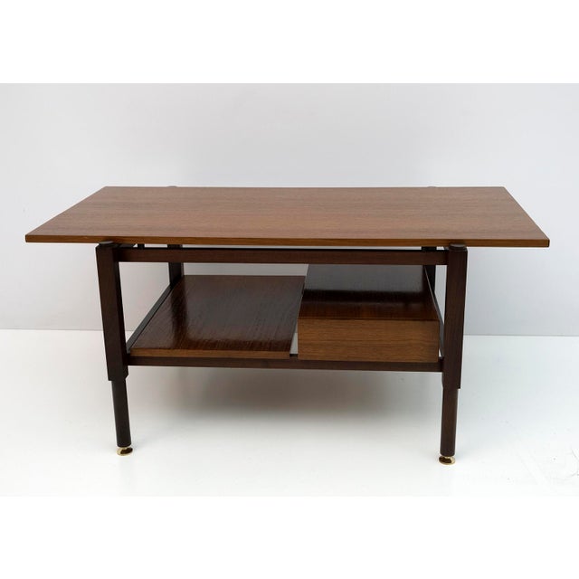 Wood Mid-Century Modern Coffee Table, Italy, 1950s For Sale - Image 7 of 11