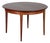Scandinavian Round Extendable Dining Table in Teak, 1960 For Sale