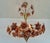 Large Murano Style Brown Flower Bouquet Chandelier With 4 E27 Bulbs. Hand-Blown Glass Flowers, Restored , Rare Italian Vintage For Sale - Image 16 of 17