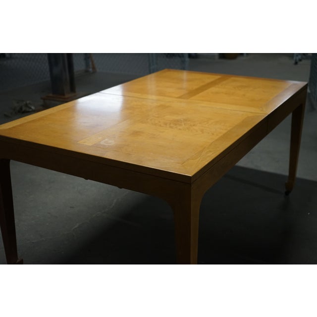 Mid-Century Modern 1950s Michael Taylor for Baker Walnut Extension Dining Table Far East Collection For Sale - Image 3 of 18