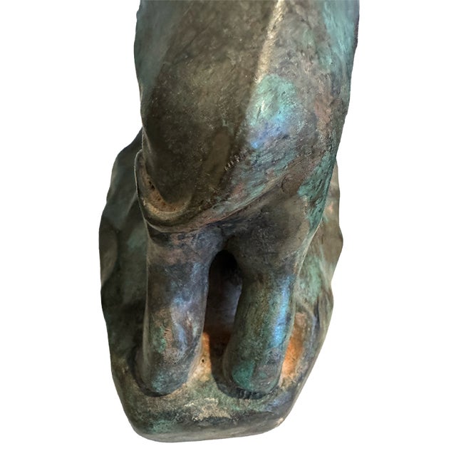 Vintage Bronze Elephant Bookends For Sale - Image 10 of 14