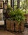 Rare Antique German Wood Wine Crate W Lid, 19th Century, Industrial Metal Straps For Sale - Image 17 of 18