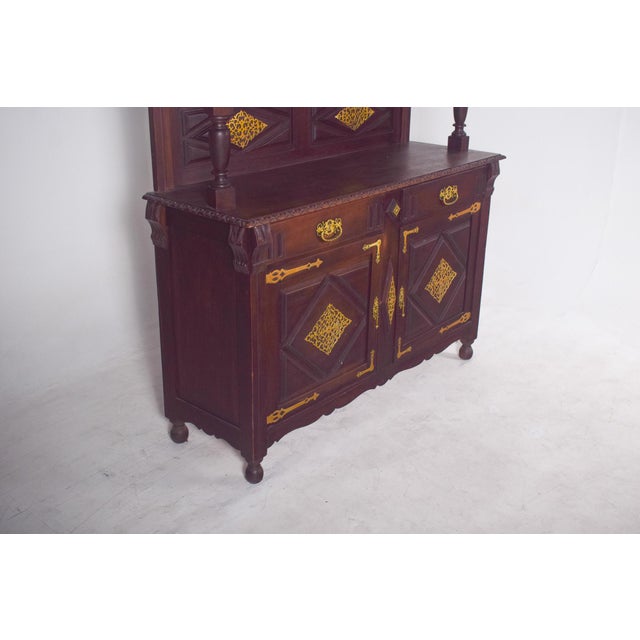 Antique Dutch Cabinet with Brass Fittings, 1800s For Sale - Image 5 of 15