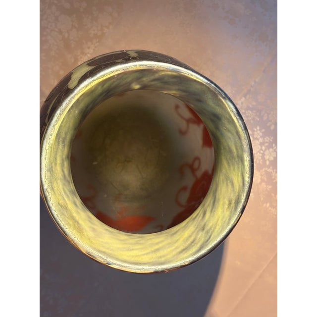 Glass Art Déco Degue Vase For Sale - Image 7 of 7