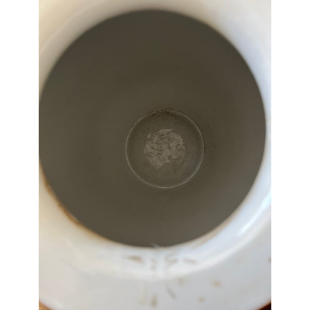 Ceramic Speer Collectibles Large Gold Floral Vase For Sale - Image 7 of 7