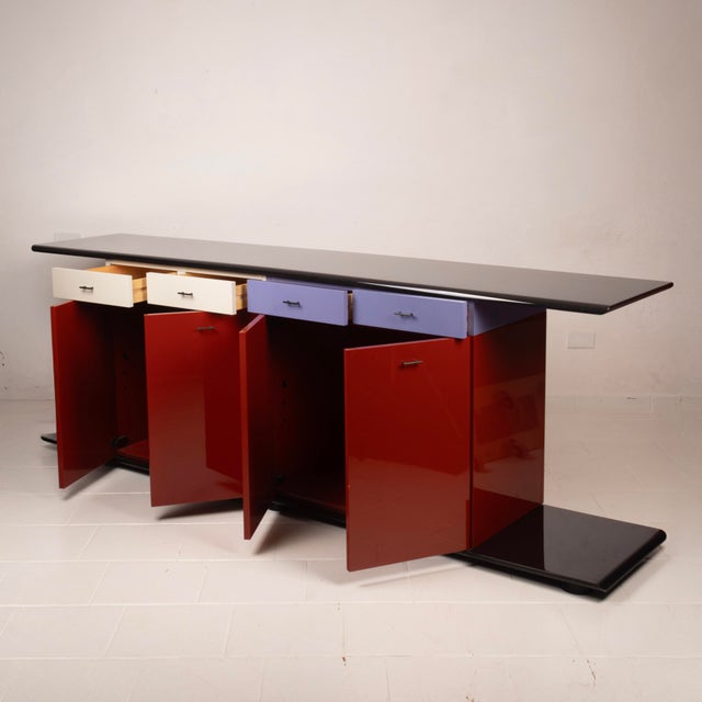Kinu Sideboard by Motomi Kawakami for Arflex, 1980s For Sale - Image 13 of 18