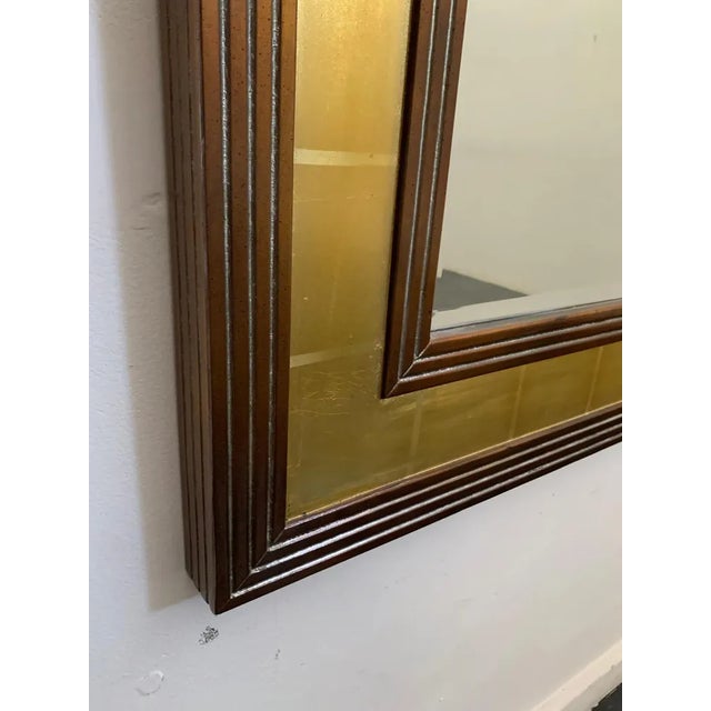 Vintage Mirror with Wooden Frame, 1970s For Sale - Image 9 of 10
