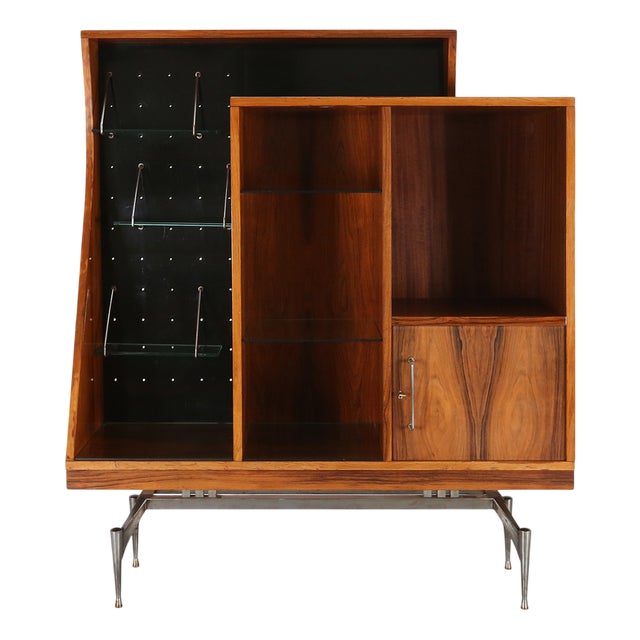 Mid-Century Modern Italian Cabinet in Rosewood, 1960s For Sale