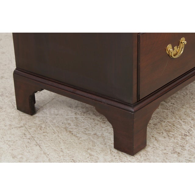 Pair Stickley Colonial Williamsburg Mahogany Bachelor Chests For Sale - Image 13 of 18
