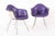 Herman Miller Vintage Mid Century Dax Purple Lounge Chairs by Eames for Herman Miller For Sale - Image 4 of 16