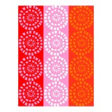 French Street in Red, Pink, and Orange Fine Art Print 23" X 30" by Liz Roache For Sale