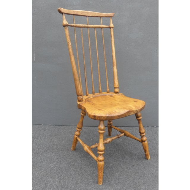 Set Four Vintage Windsor French Country Dining Room Chairs Colonial