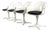 Rotatable Chairs attributed to Maurice Burke for Arkana, Set of 4 For Sale