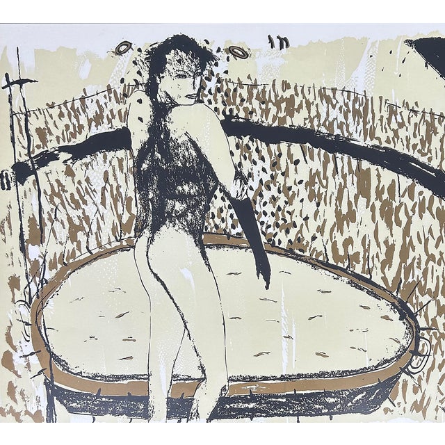 Humberto Castro Lithograph #92 From an Edition of 100, Framed and Signed, 1 of 5 Offered for sale is a lithograph by...