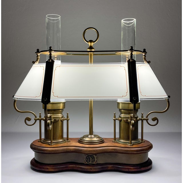 Vintage Wooden and Brass Table Lamp by Qvist & co, Sweden, 1970s For Sale - Image 16 of 18