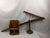 19th Century American Primitive Wooden Grain Scoop With Folding Support Arm & Iron Hanger For Sale - Image 15 of 18