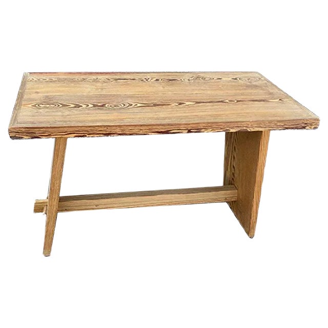 Pitch Pine Console Table For Sale