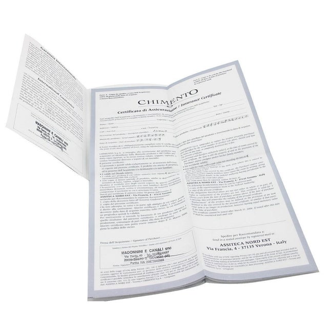 Metal Mid 20th Century Chimento 18k Two Tone Fine Polished Chocker Bead Necklace w/Cert For Sale - Image 7 of 7